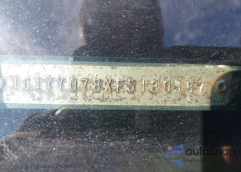 1985 Chevrolet Corvette z USA, uszkodzony, nr VIN 1G1YY078XF5130587